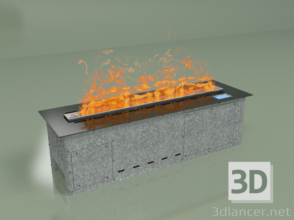 3d model Steam fireplace Vepo 800 (graphite-mirror) - preview