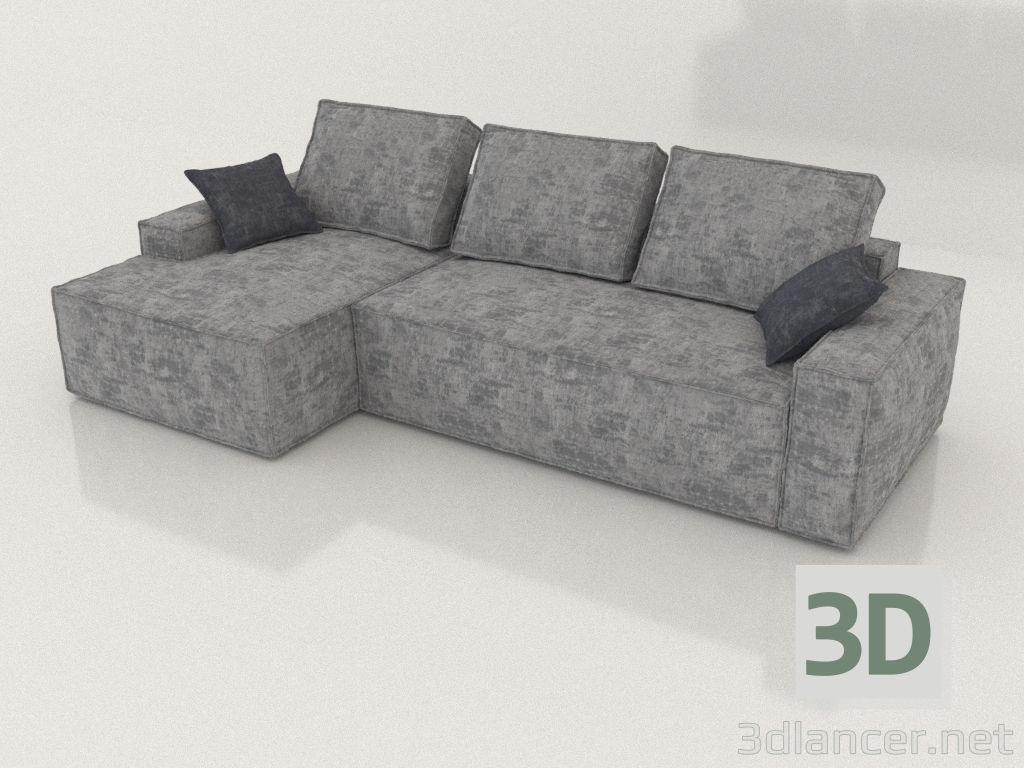 modèle 3D Canapé d'angle Loft eurobook - preview
