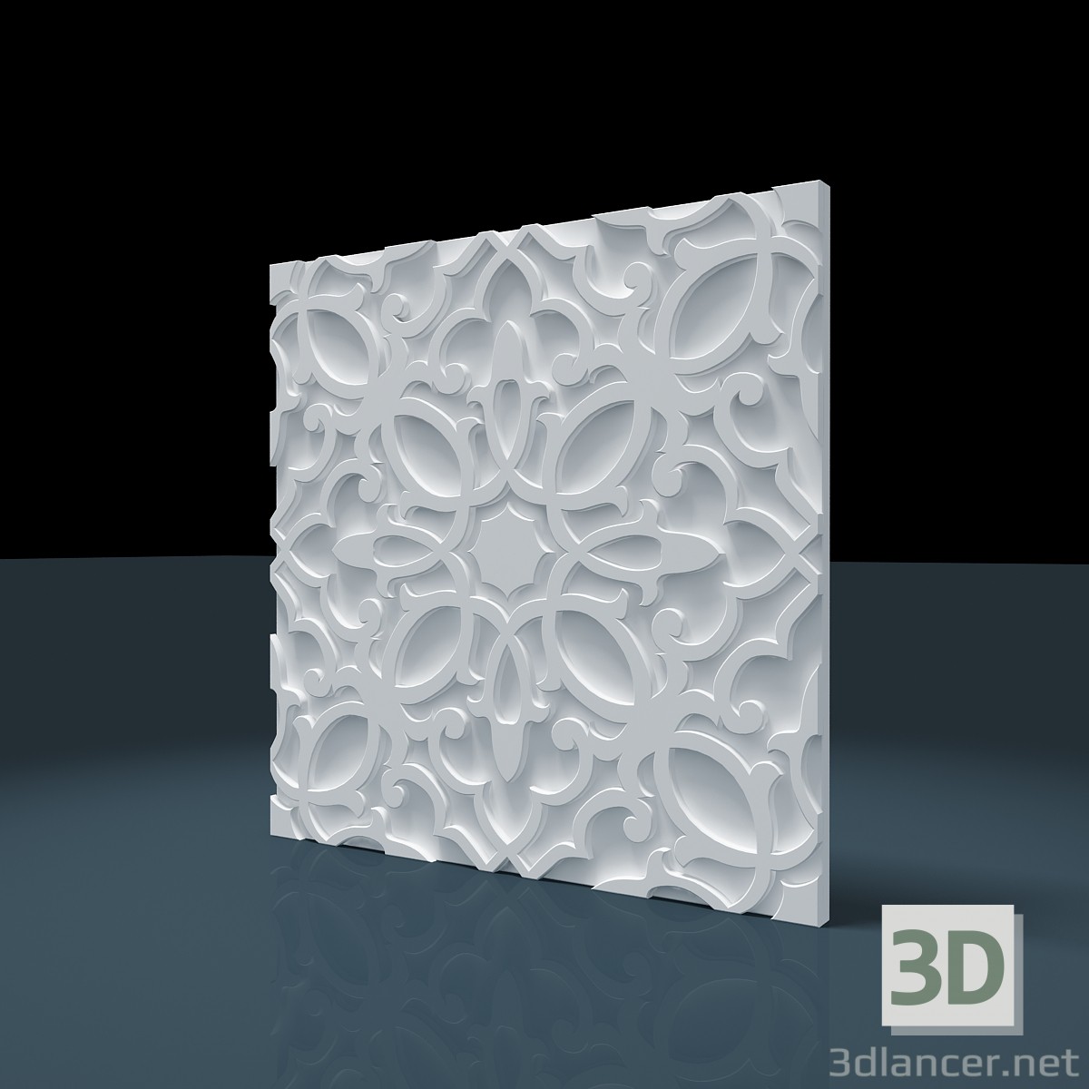 modello 3D Pannello persiano 3D - anteprima