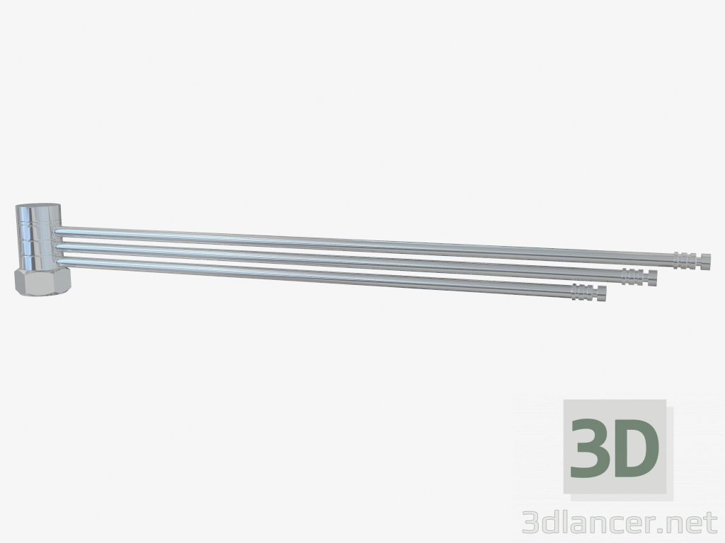 3d model Hanger FAN (on the water heated towel rail) - preview