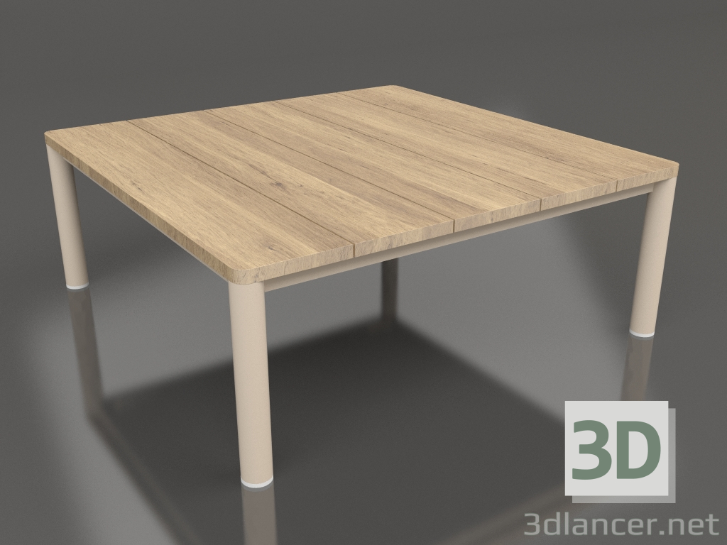 3d модель Стол журнальный 94×94 (Sand, Iroko wood) – превью