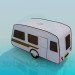 modèle 3D Wagon couvert - preview