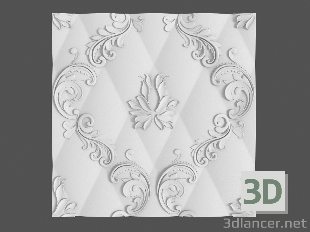 Modelo 3d Painel 3D Marselha - preview