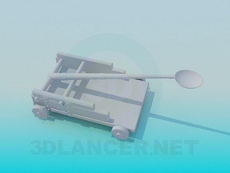 modèle 3D Catapulte - preview