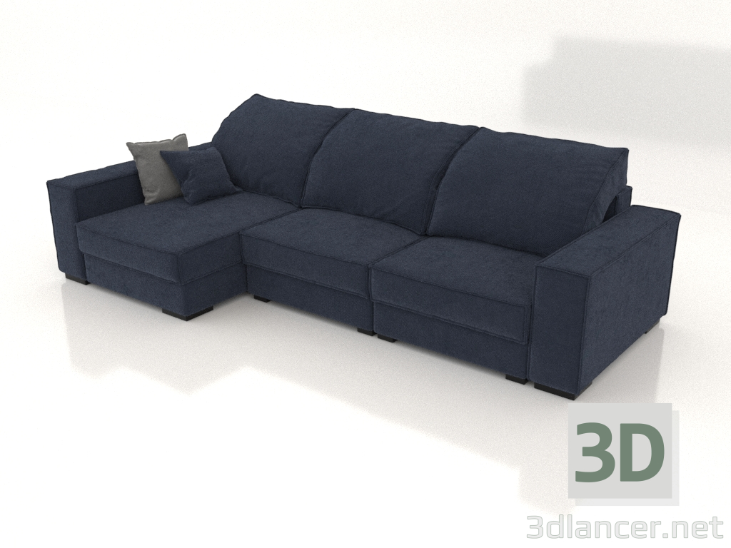 3D modeli Budapeşte köşe kanepe - önizleme