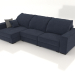 Modelo 3d sofá de canto budapeste - preview