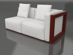 Sofa module, section 1 right (Wine red)
