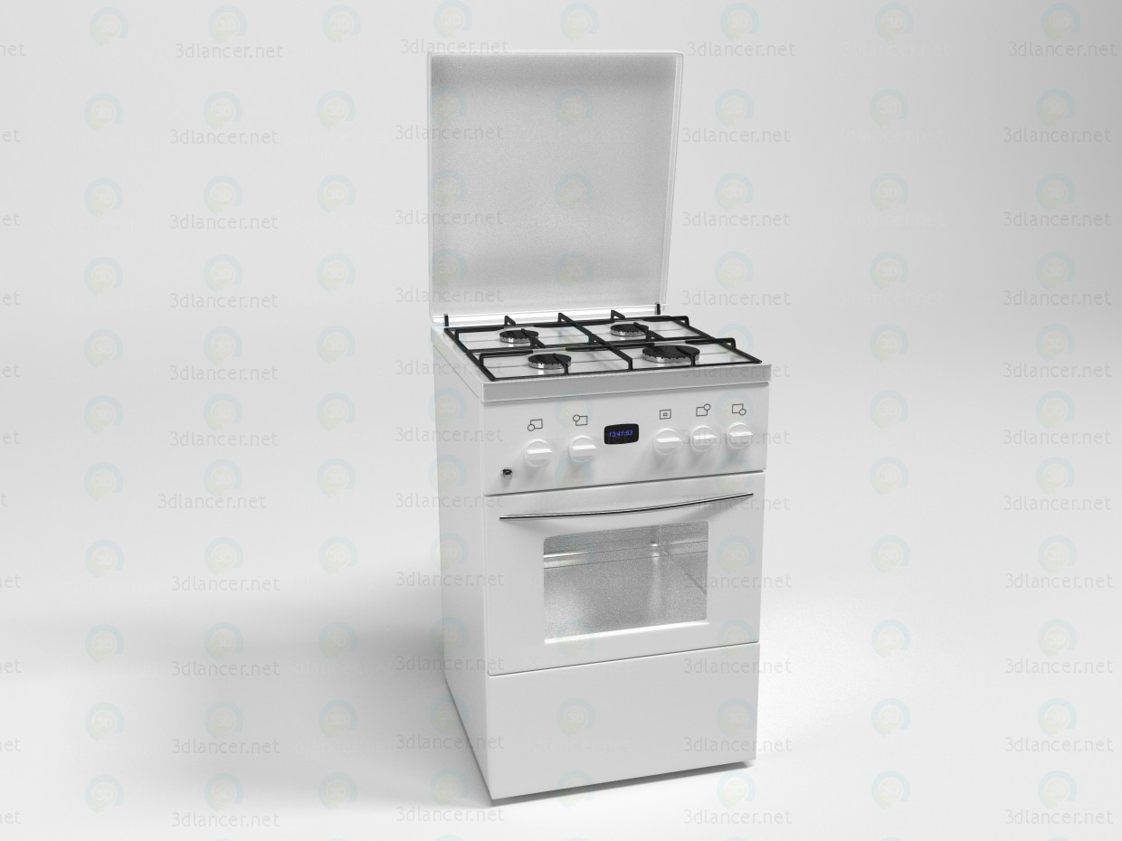 Modell der Küche Gasherd 3D-Modell kaufen - Rendern