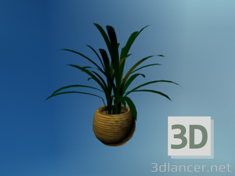 3d model decoration plant - preview