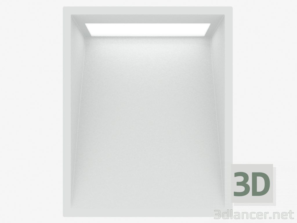 modello 3D Luce da incasso a parete GHOST SQUARE (C8026W) - anteprima