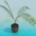 3d model Pet plant-fern - preview