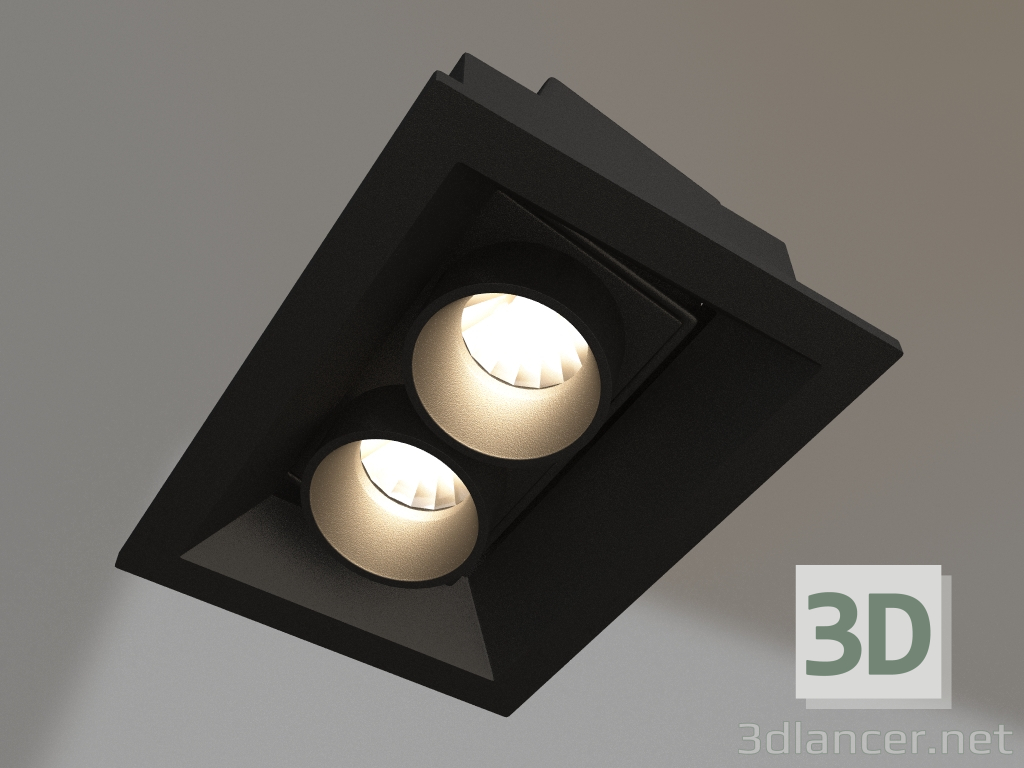 modello 3D Lampada MS-ORIENT-BUILT-TURN-TC-S67x90-5W Warm3000 (BK-BK, 30 gradi, 230V) - anteprima