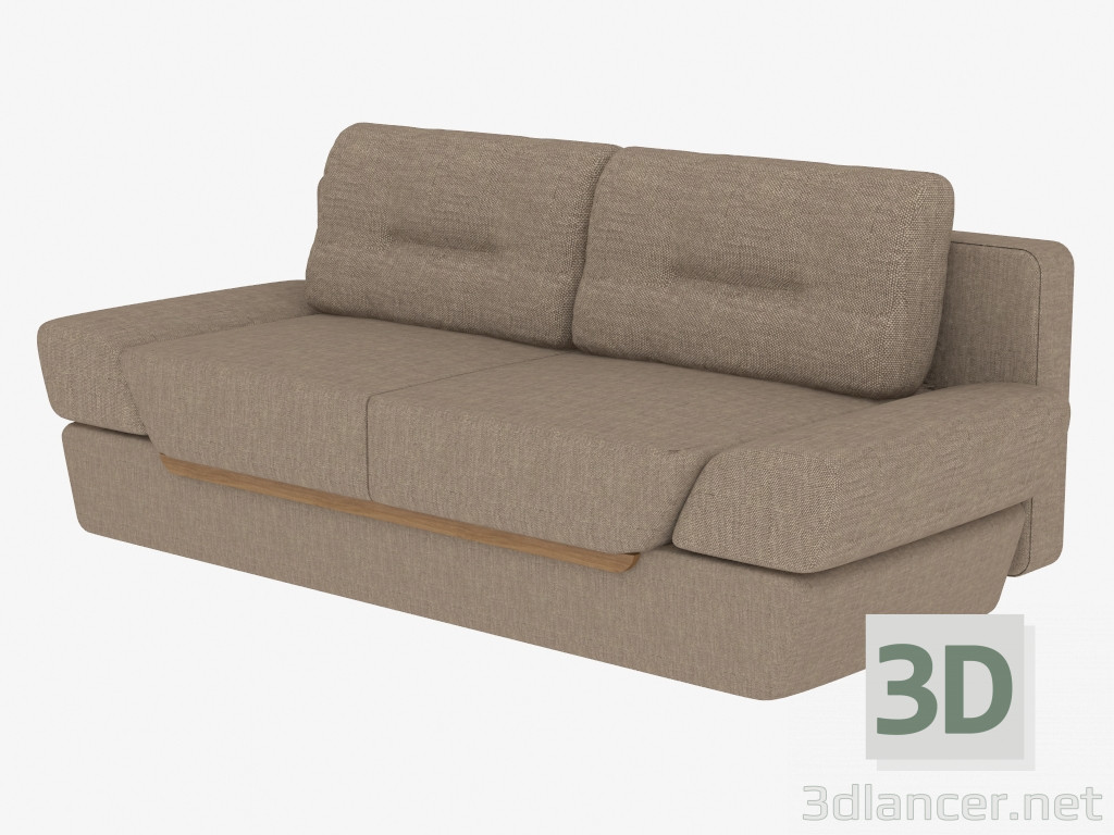3d модель Диван-ліжко прямий двомісний – превью