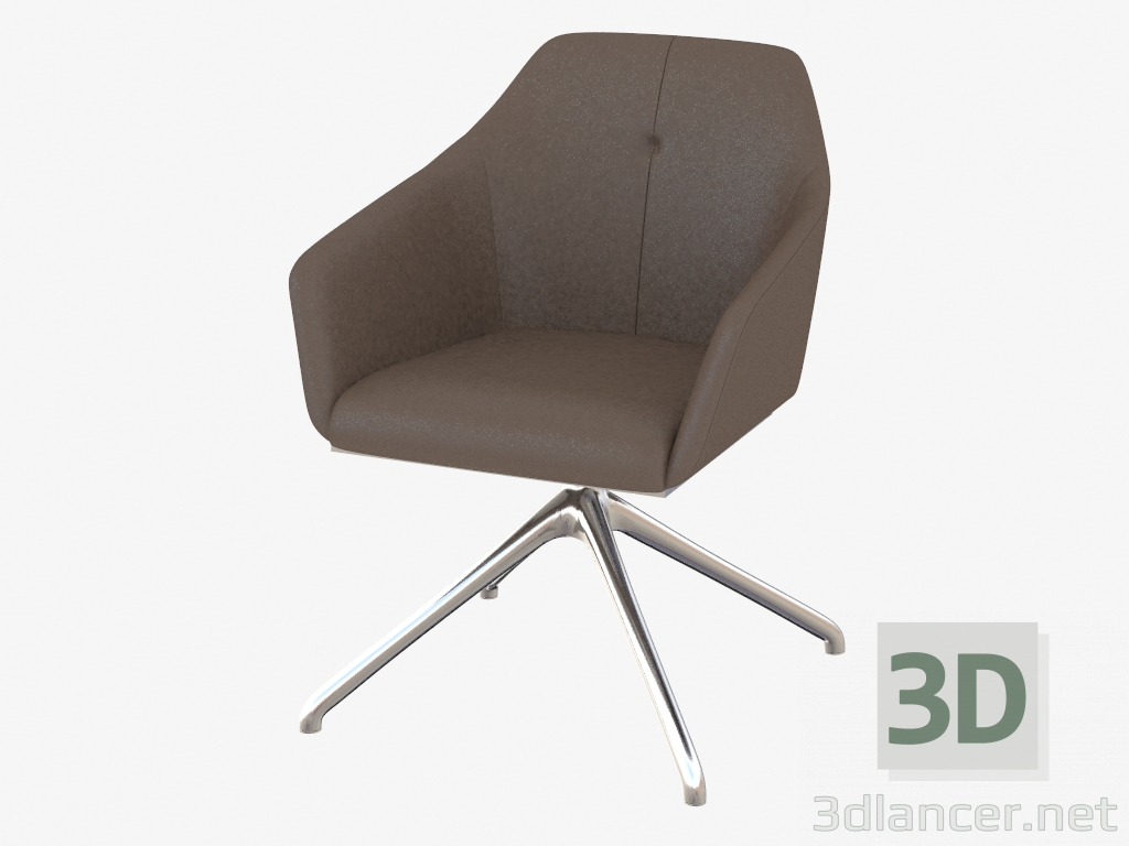 modèle 3D Chaise avec accoudoirs DS-279-201 - preview
