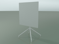 Table carrée 5707, 5724 (H 74 - 69x69 cm, pliée, Blanc, V12)