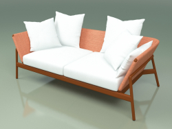 Sofa 002 (Metallrost, Batyline Orange)