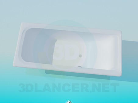 modèle 3D Baignoire rectangulaire - preview