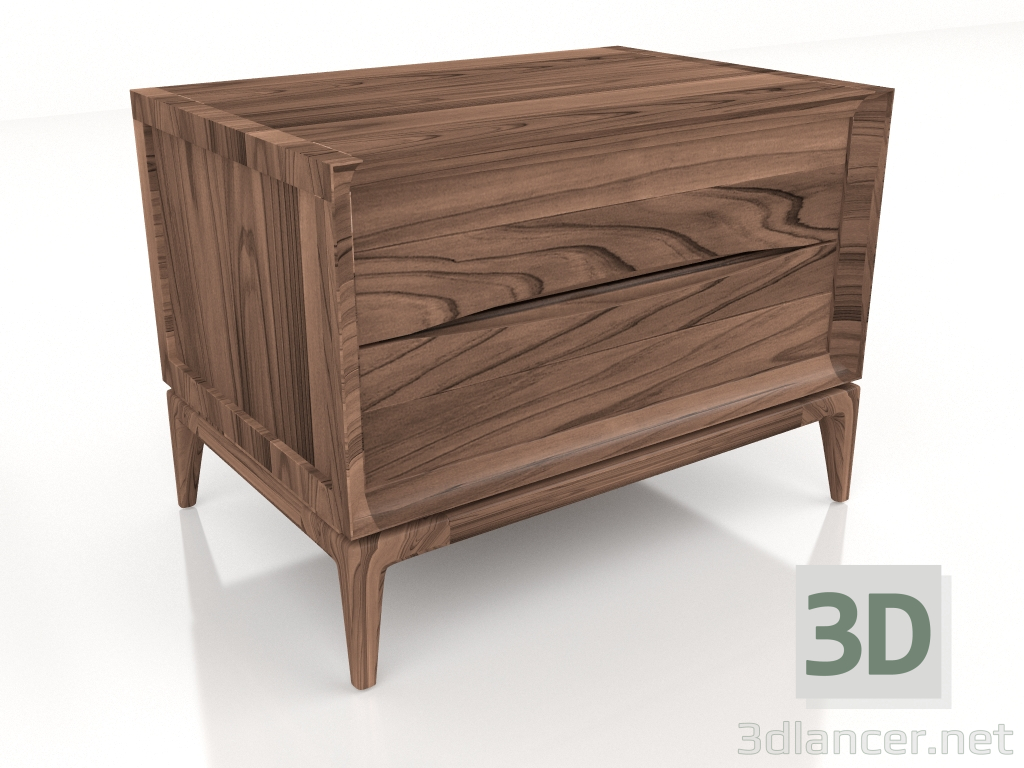 modèle 3D Table de chevet Brad Large - preview