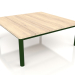 3d model Coffee table 94×94 (Bottle green, Iroko wood) - preview