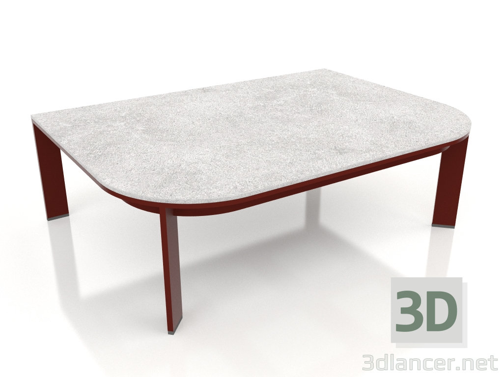 modello 3D Tavolino 60 (Rosso vino) - anteprima