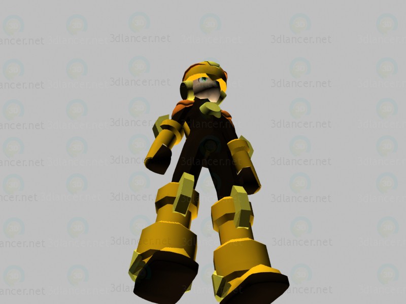 3D Modell Charakter-Rockman - Vorschau