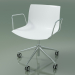 3D Modell Stuhl 0213 (5 Räder, mit Armlehnen, Chrom, Polypropylen PO00401) - Vorschau