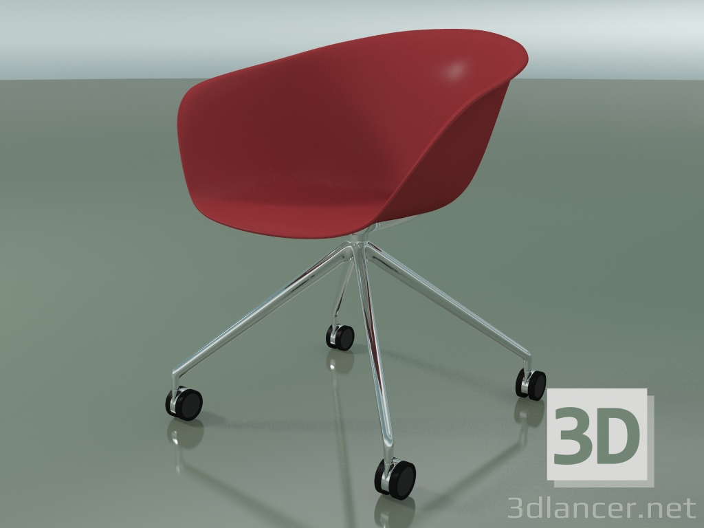 3D Modell Stuhl 4207 (4 Rollen, PP0003) - Vorschau