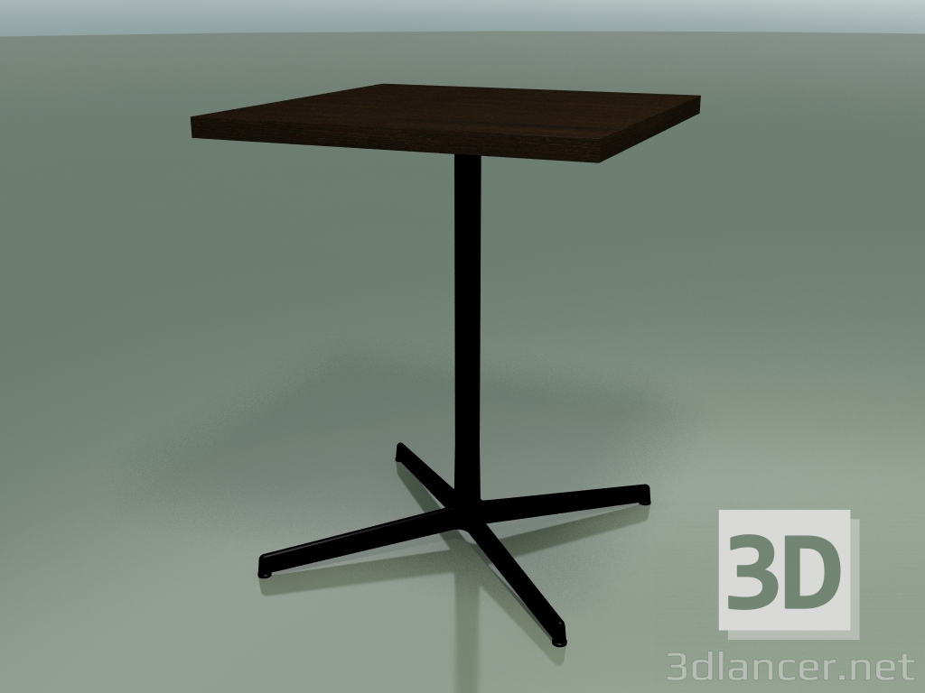 modello 3D Tavolo quadrato 5564 (H 74 - 60x60 cm, Wenge, V39) - anteprima