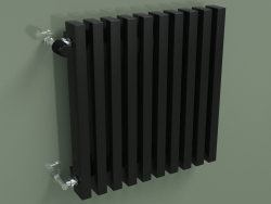 Dikey radyatör RETTA (10 bölüm 500 mm 60x30, parlak siyah)