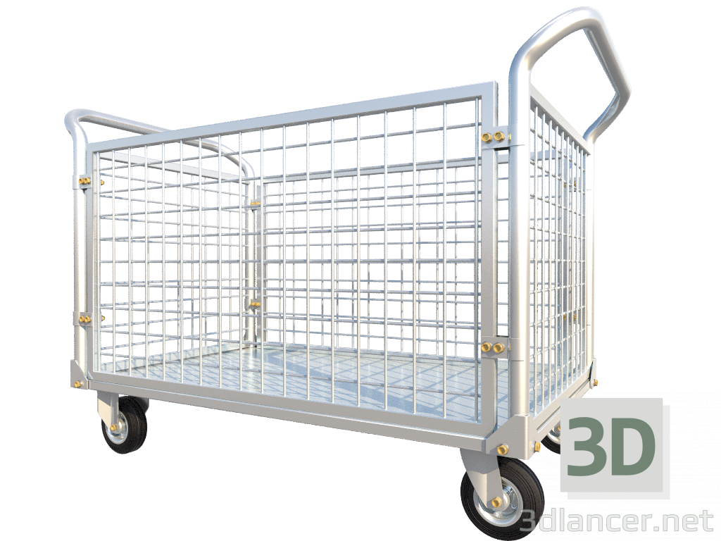 3D Modell Transportwagen - Vorschau