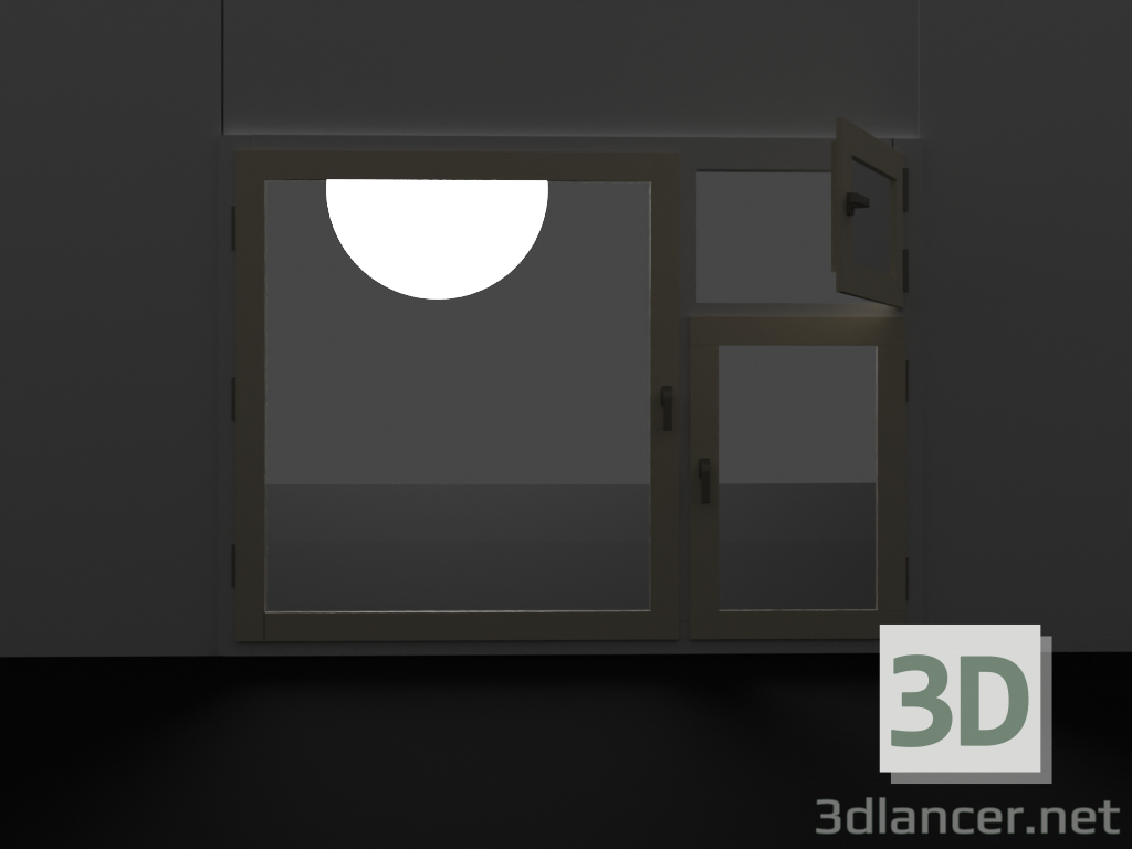 Fenster 3D-Modell kaufen - Rendern