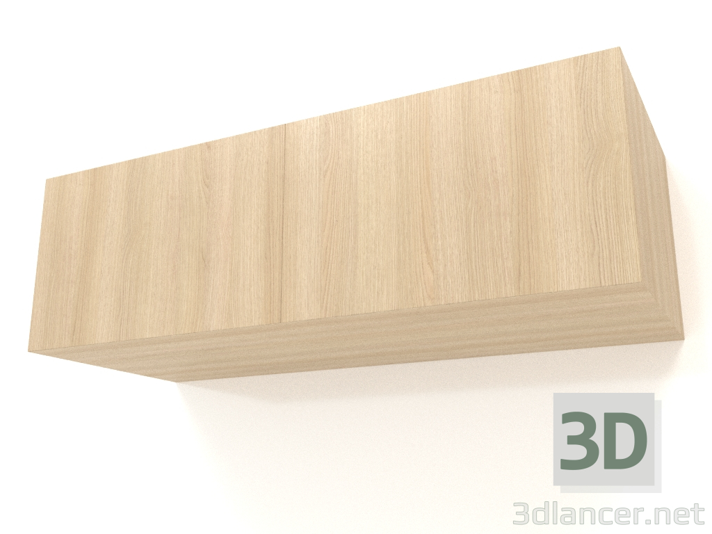 3D modeli Asma raf ST 06 (2 kapılı, 800x315x250, ahşap beyazı) - önizleme