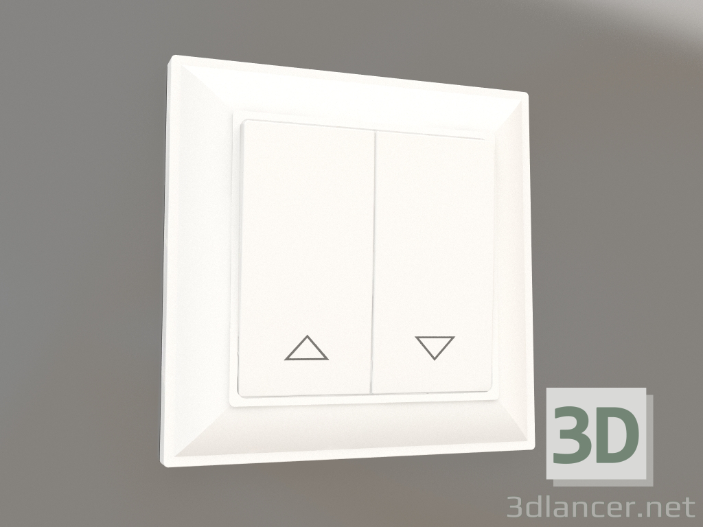 3d model Blind switch (white gloss) - preview
