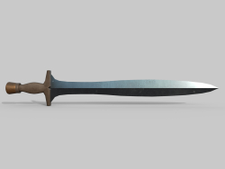 पीतल के हैंडल वाली तलवार