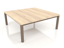 Coffee table 94×94 (Bronze, Iroko wood)