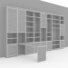 modèle 3D Rack pour la salle de séjour avec bureau intégré - preview