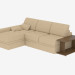 3d модель Кутова диван-ліжко з столом – превью