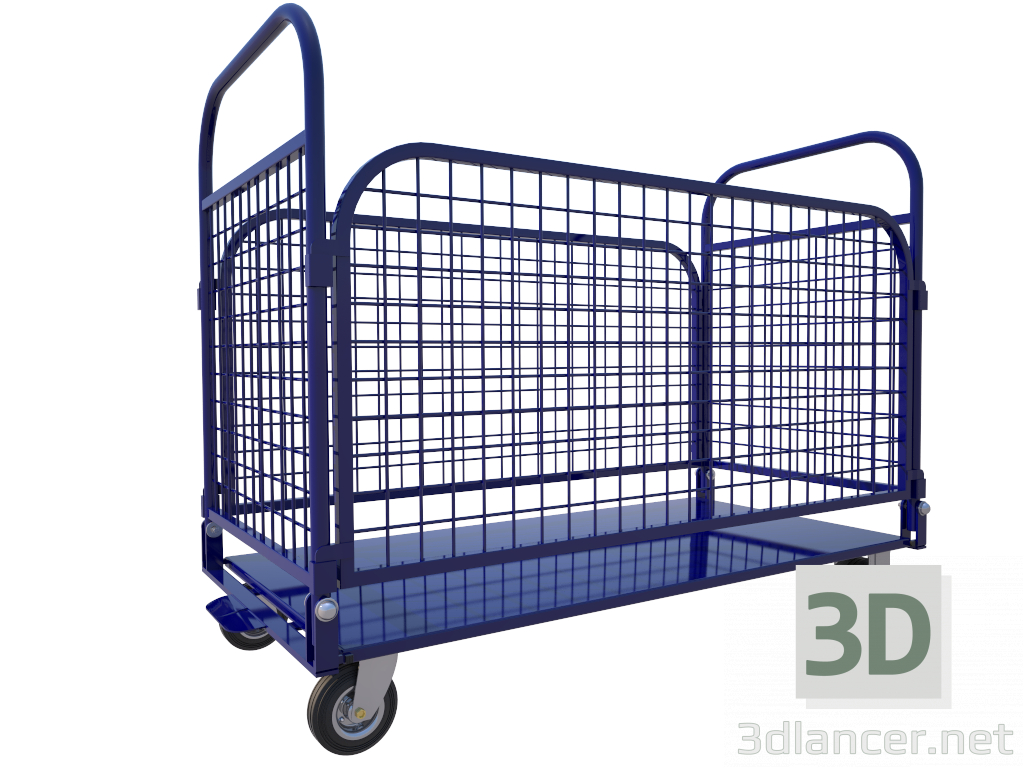 3d model 1200 * 600 * 1000 trolley - preview