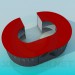 3D modeli Oval Resepsiyon - önizleme