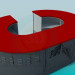 modèle 3D Réception ovale - preview