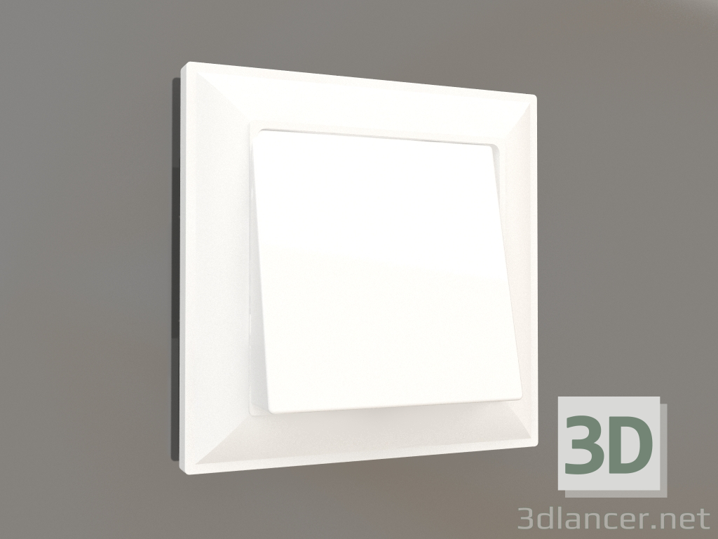 3d model Cable outlet (white gloss) - preview
