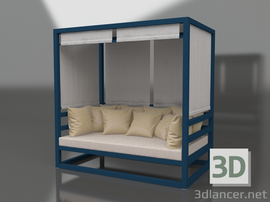 3d model Sofa (Grey blue) - preview