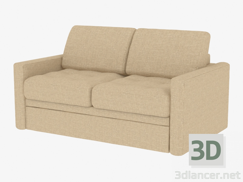 3d модель Диван-ліжко прямий двомісний – превью