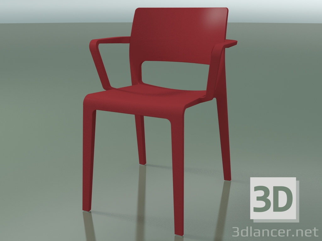 modello 3D Sedia con braccioli 3602 (PT00007) - anteprima