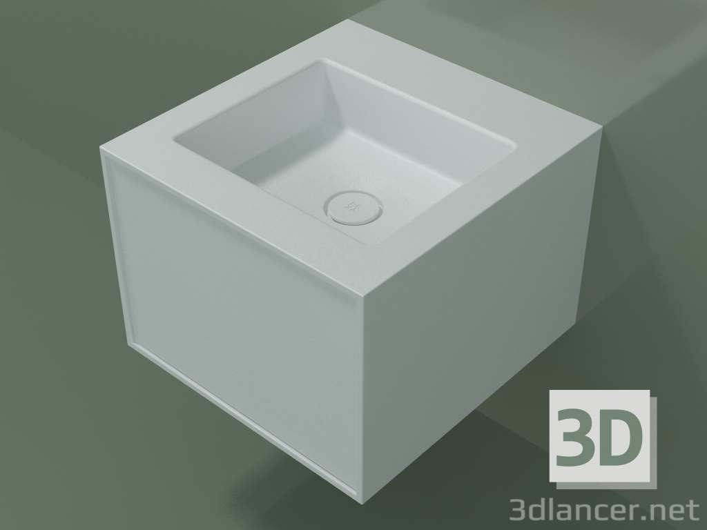 3D Modell Waschbecken mit Schublade (06UC22401, Glacier White C01, L 48, P 50, H 36 cm) - Vorschau