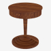Modelo 3d Redonda de madeira porta-revistas em alta talo (Art. JSL 3410) - preview