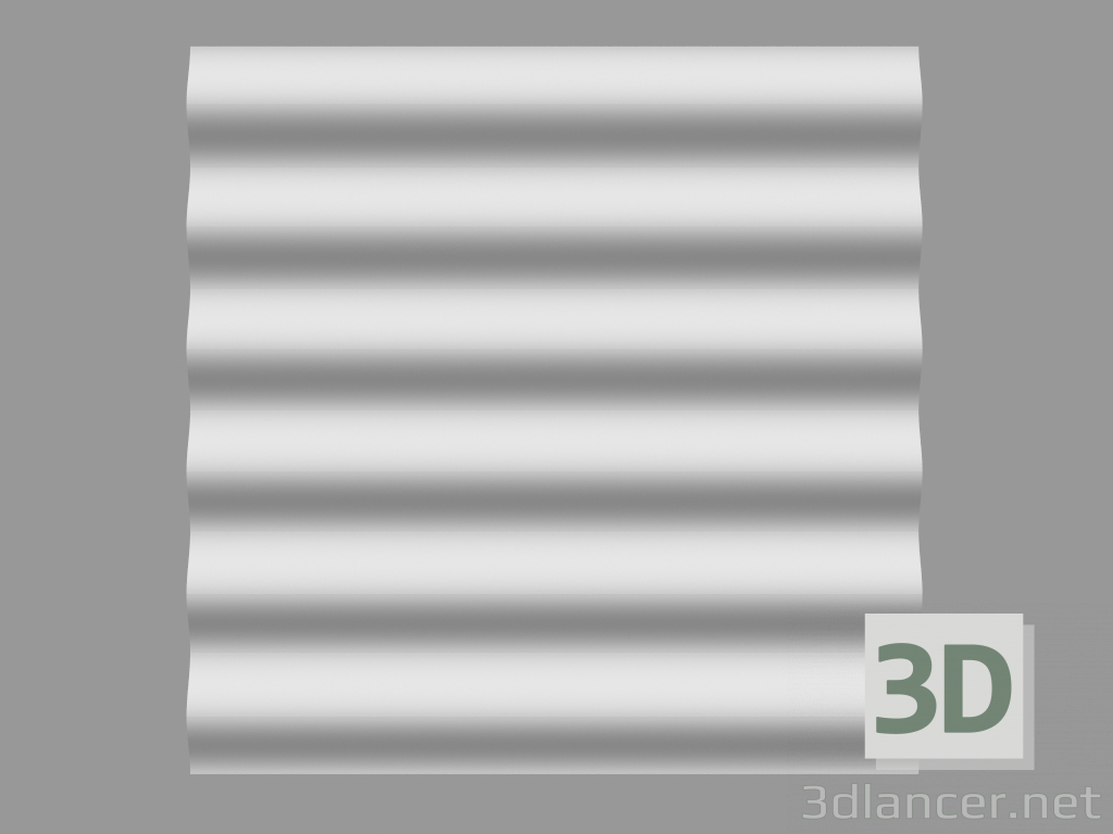 3d модель 3D панель Hills – превью