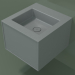 3d model Washbasin with drawer (06UC22401, Silver Gray C35, L 48, P 50, H 36 cm) - preview