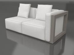 Módulo de sofá, seção 1 direita (cinza quartzo)