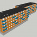 3d Общежитие панельное модель купить - ракурс